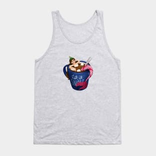 Let it Snow Hot Cocoa Mermaid Tank Top